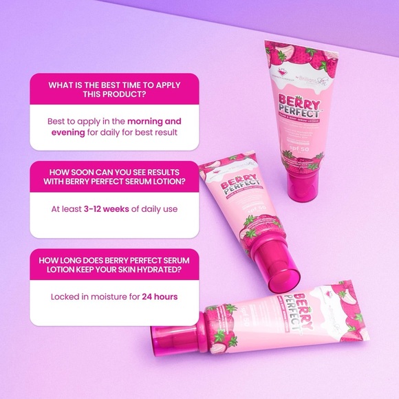 Berry Perfect® Hand & Body Serum Lotion Perfect Formula by Brilliant Skin. - Picture 4 of 6